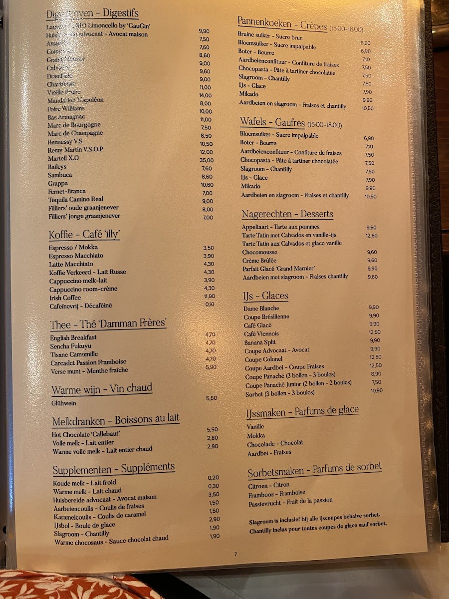 Menu - Rubens photo 3