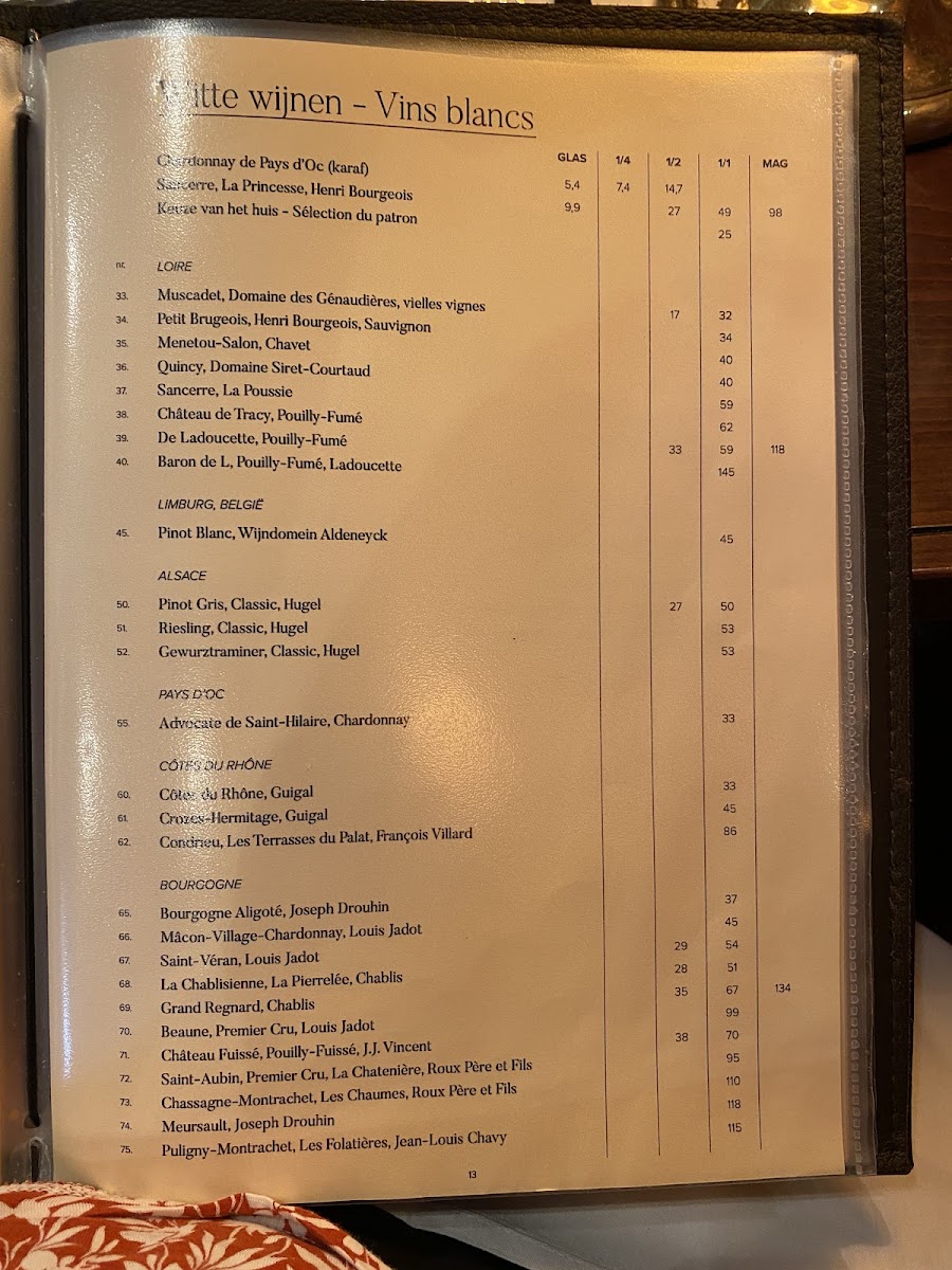 Menu - Rubens photo 8